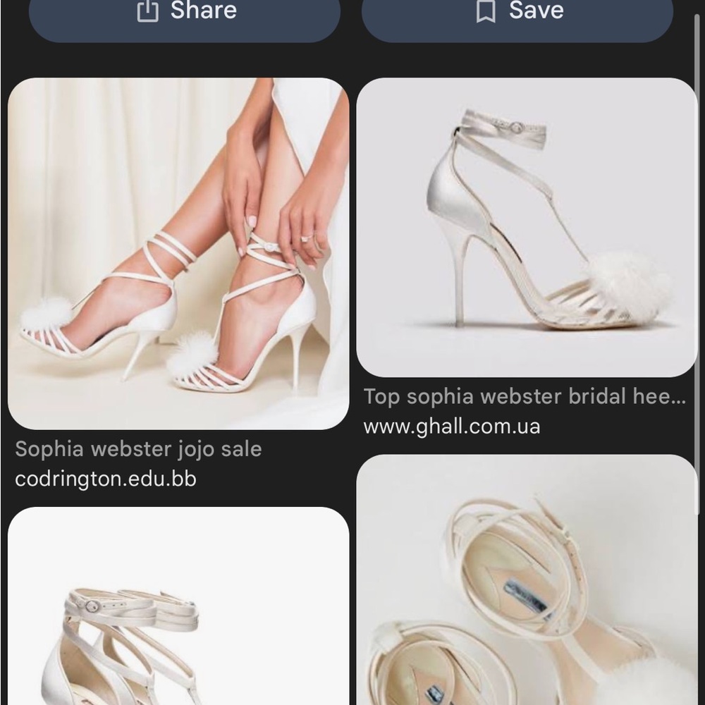 ISO Sophia Webster Ivory Bridal Heels with Pom Pom